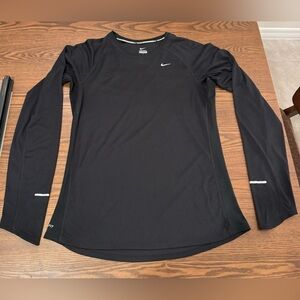 Nike Women’s Black Long Sleeve Running Shirt, Size L